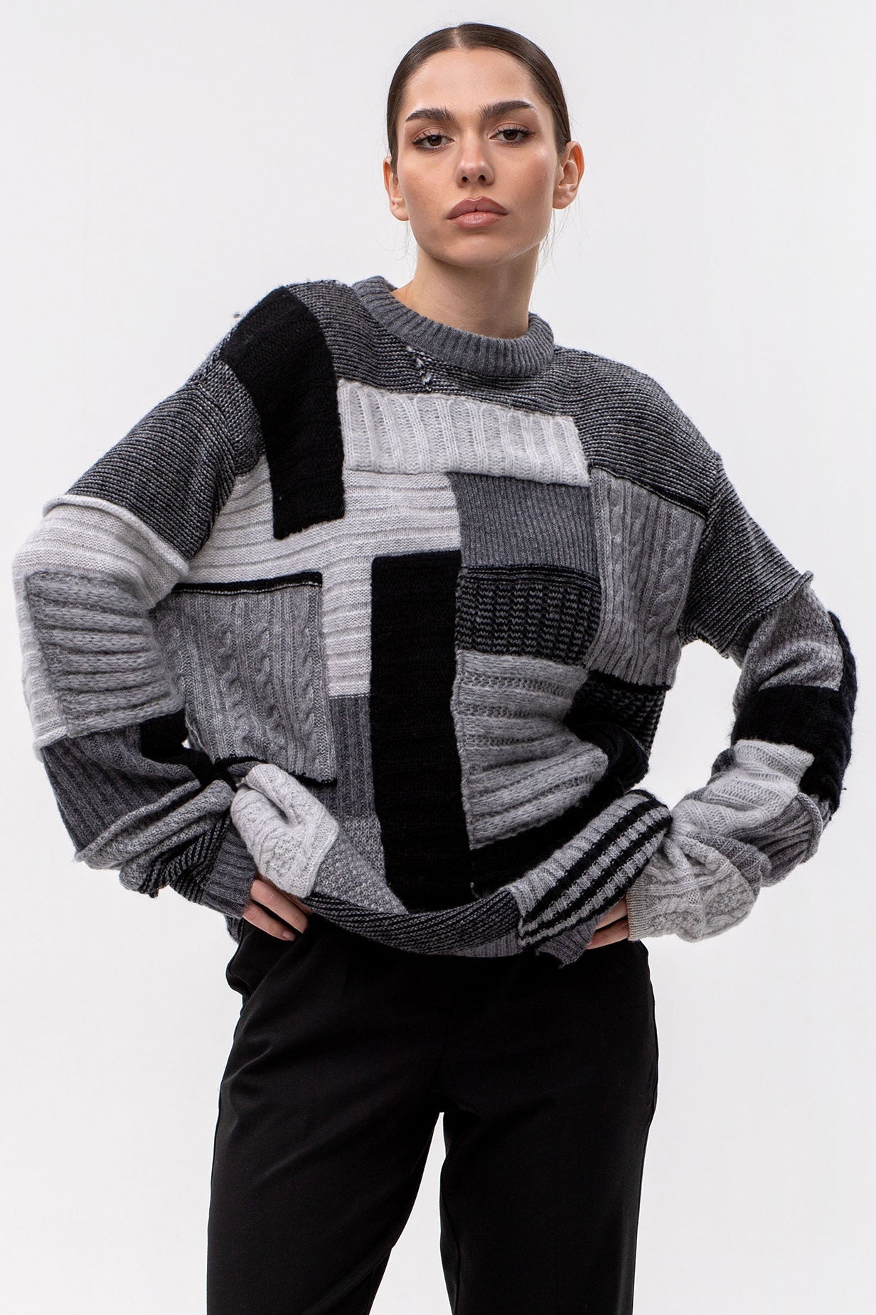 Chunky Patchwork Sweater