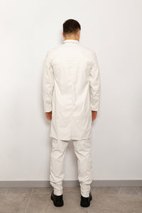 “Kyle” Long Jacket in White