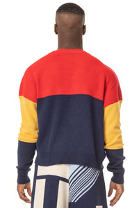 New Warm Oversized Knitwear Pullover Men’s Casual Long-Sleeved Colourful Sweater - Maison BOGOMIL