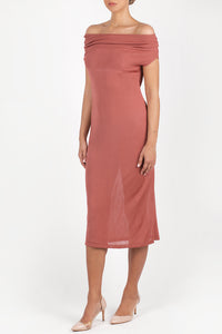 Elegant drop-shoulder dress